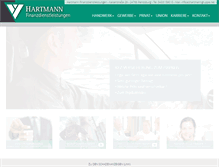 Tablet Screenshot of hartmanngruppe.net